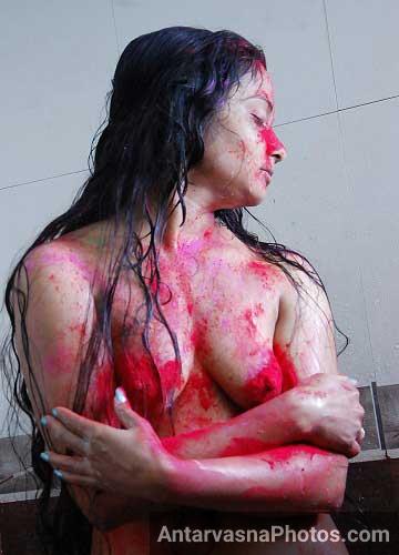 Hot Holi Sex Photos Bhabhi Aunty Desi Girls Ke Colorful Pics