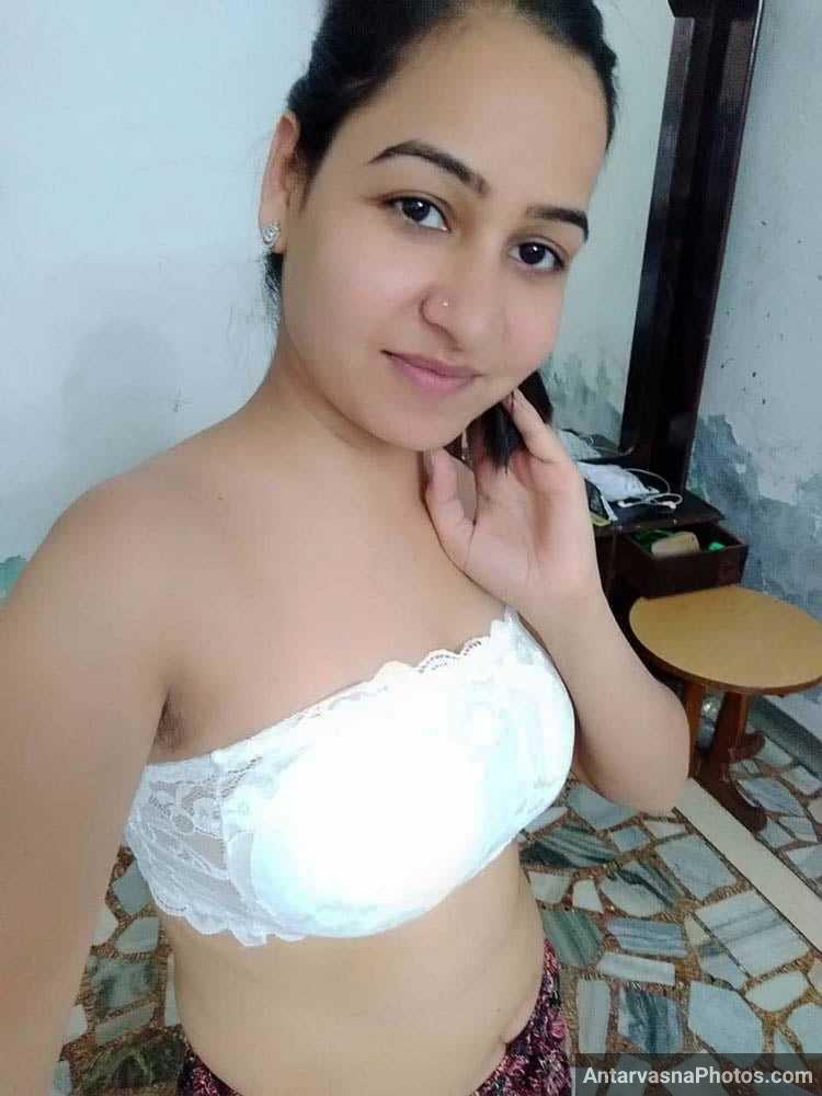 nidhi bhabhi white bra