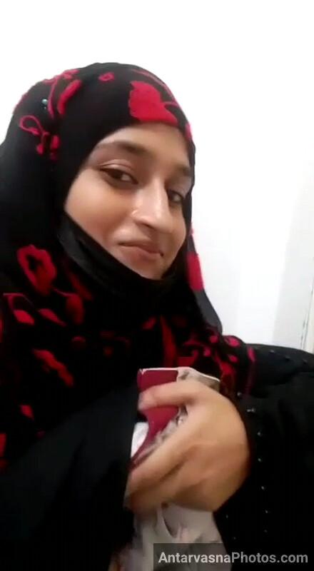 hijab girl shows her hot boobs 8